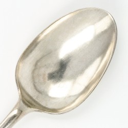 Dinerlepel, Regnerus Elgersma, Leeuwarden ca. 1775, zilver