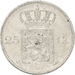 25 Cent. Willem I. 1825 u. XF
