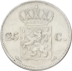 25 Cent. Willem I. 1826 U. XF +