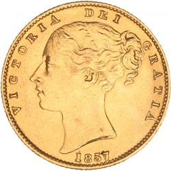 Great Britain. Victoria. Sovereign. 1857.