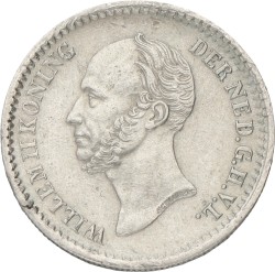 10 Cent. Willem II. 1849 With dot. XF +