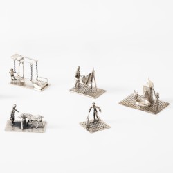 Miniaturen verzameling (17), Nederland ca. 1970-1980, zilver