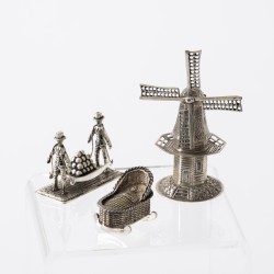 Miniaturen verzameling (17), Nederland ca. 1970-1980, zilver