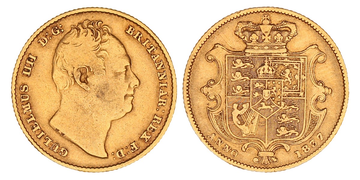 Great Britain. William IV. Sovereign. 1837.