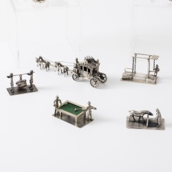 Miniaturen verzameling (17), Nederland ca. 1970-1980, zilver