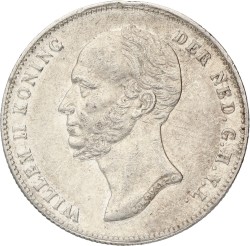½ Gulden. Willem II. 1848. VF / XF