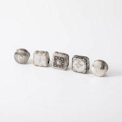 Verzameling pepermuntdoosjes (5), Nederland 19e eeuw, zilver