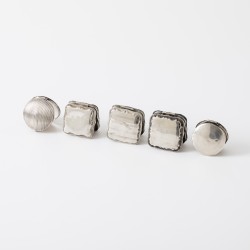 Verzameling pepermuntdoosjes (5), Nederland 19e eeuw, zilver