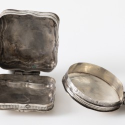 Verzameling pepermuntdoosjes (5), Nederland 19e eeuw, zilver