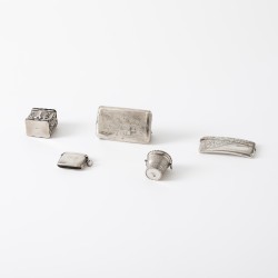 Verzameling doosjes (5), Nederland / Verenigd Koninkrijk, 19e / 20e eeuw, zilver