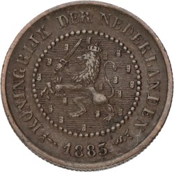½ Cent. Willem III. 1883. AUnc