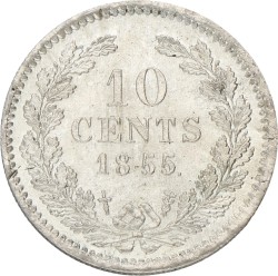 10 Cent. Willem III. 1855. UNC.