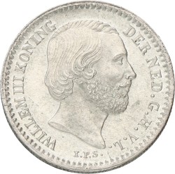 10 Cent. Willem III. 1855. AUnc