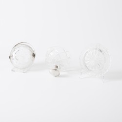 Verzameling zilverwerk (4), Nederland / Verenigd Koninkrijk, 19e / 20e eeuw, kristalglas / zilver