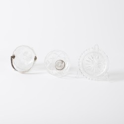 Verzameling zilverwerk (4), Nederland / Verenigd Koninkrijk, 19e / 20e eeuw, kristalglas / zilver