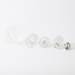 Verzameling zilverwerk (4), Nederland / Verenigd Koninkrijk, 19e / 20e eeuw, kristalglas / zilver