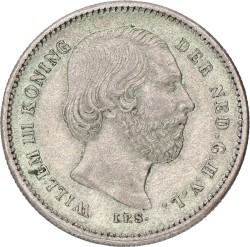 25 Cent. Willem III. 1889. XF +