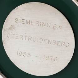 Inktpot en kandelaars (3), Nederland / Verenigd Koninkrijk, 19e / 20e eeuw, zilver