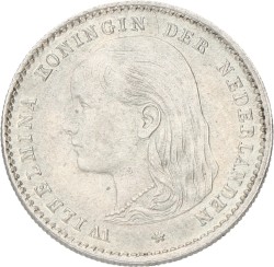 10 Cent. Wilhelmina. 1893. AUnc