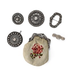 Verzameling klederdracht (6), Nederland 19e / 20e eeuw, zilver