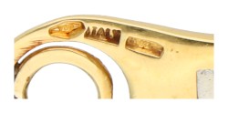 Roberto Coin Opera  18K geelgouden halve creolen met robijn