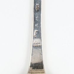 Serveerlepel, Anthonie van Driel (1723-1735), Middelburg 1733, zilver