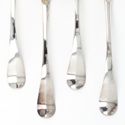 Jus- / sauslepels (4), Nicolaas de Brieder I (1720-1787), Utrecht 1785, zilver