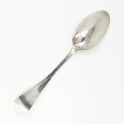 Dinerlepel, Joannes Georgius Le Blanc (1741-1813), Rotterdam ca. 1785, zilver