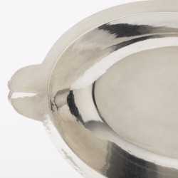 Art Deco fruitschaal, Wilkens & Söhne, Bremen-Hemelingen ca. 1930, zilver