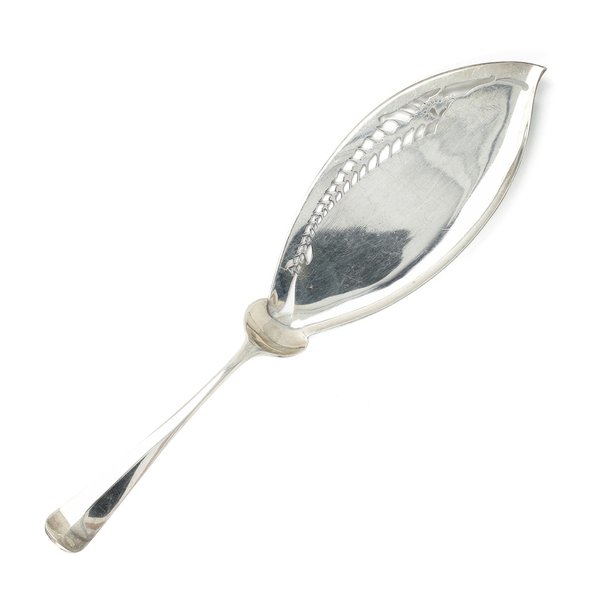 Visschep Haags lofje, A.J. Driesen, Schoonhoven 1948, zilver