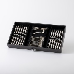 Chippendale bestekcassette (136), M.J. Gerritsen, Zeist 1980, zilver