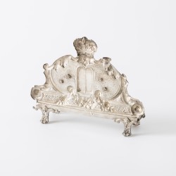 Chanoeka-lamp, Vincenz Czokally (1864-1890), Wenen circa 1870, zilver