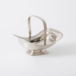 Empire soezen- / broodmand, Egidius Adelaar, Amsterdam 1836, zilver