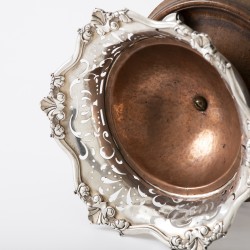 Lodewijk XIV-stijl pijpkomfoor, Anthony de Rooy (1731-1754), Amsterdam 1741, zilver