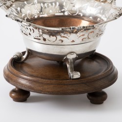 Lodewijk XIV-stijl pijpkomfoor, Anthony de Rooy (1731-1754), Amsterdam 1741, zilver
