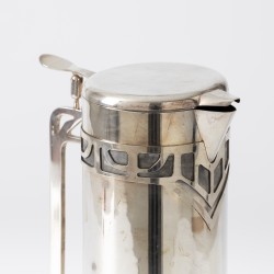 Jugendstil drinkservies (7), Krakau, Polen ca. 1970, zilver
