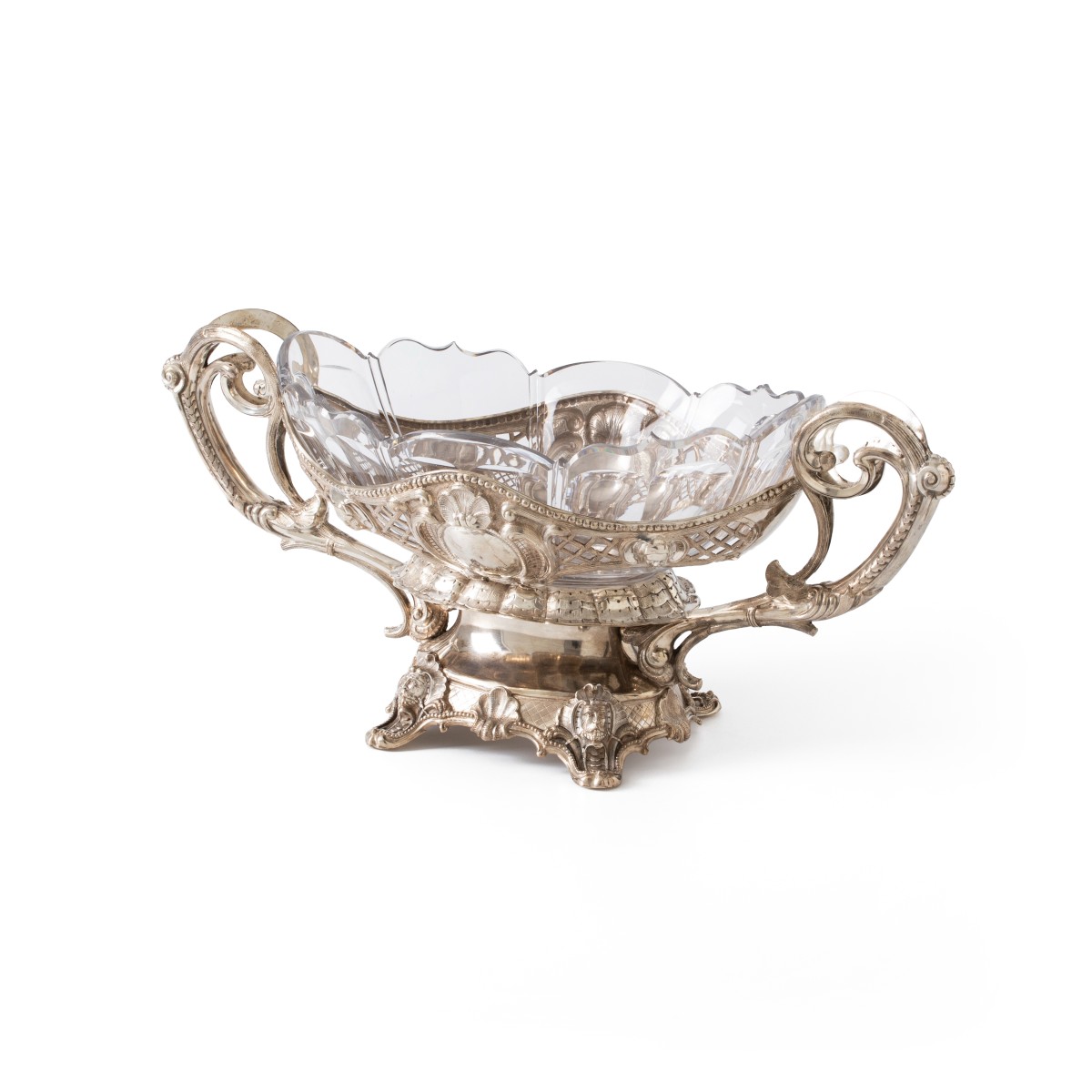 Jardinière, Brahmfeld & Gutruf, Hamburg ca. 1842, zilver
