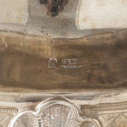 Jardinière, Brahmfeld & Gutruf, Hamburg ca. 1842, zilver