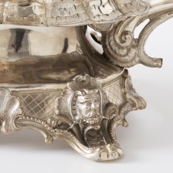 Jardinière, Brahmfeld & Gutruf, Hamburg ca. 1842, zilver