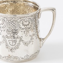 Tiffany & Co. Art Nouveau suiker en melk set (2), New York, ca. 1910-1920, zilver