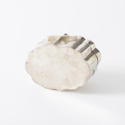 Koektrommel, P. Grumser, Lausanne, Zwitserland ca. 1925, zilver