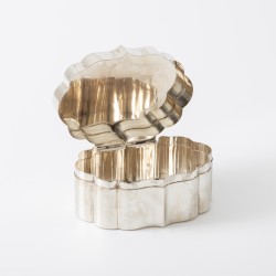 Koektrommel, P. Grumser, Lausanne, Zwitserland ca. 1925, zilver