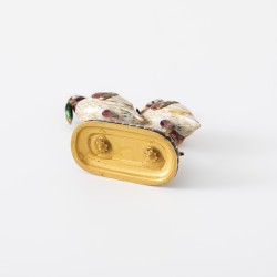 Miniatuur kraanvogels goud met diamanten en emaillen