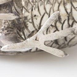 Fazantenkoppel / tafelstuk, Caïro, Egypte ca. 1970, zilver