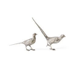 Fazantenkoppel / tafelstuk, Caïro, Egypte ca. 1970, zilver