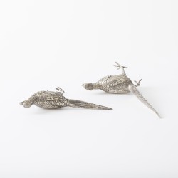 Fazantenkoppel / tafelstuk, Caïro, Egypte ca. 1970, zilver