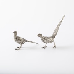 Fazantenkoppel / tafelstuk, Caïro, Egypte ca. 1970, zilver