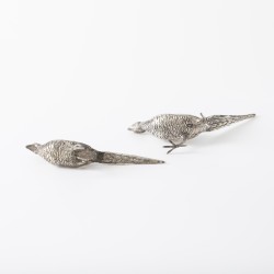 Fazantenkoppel / tafelstuk, Caïro, Egypte ca. 1970, zilver