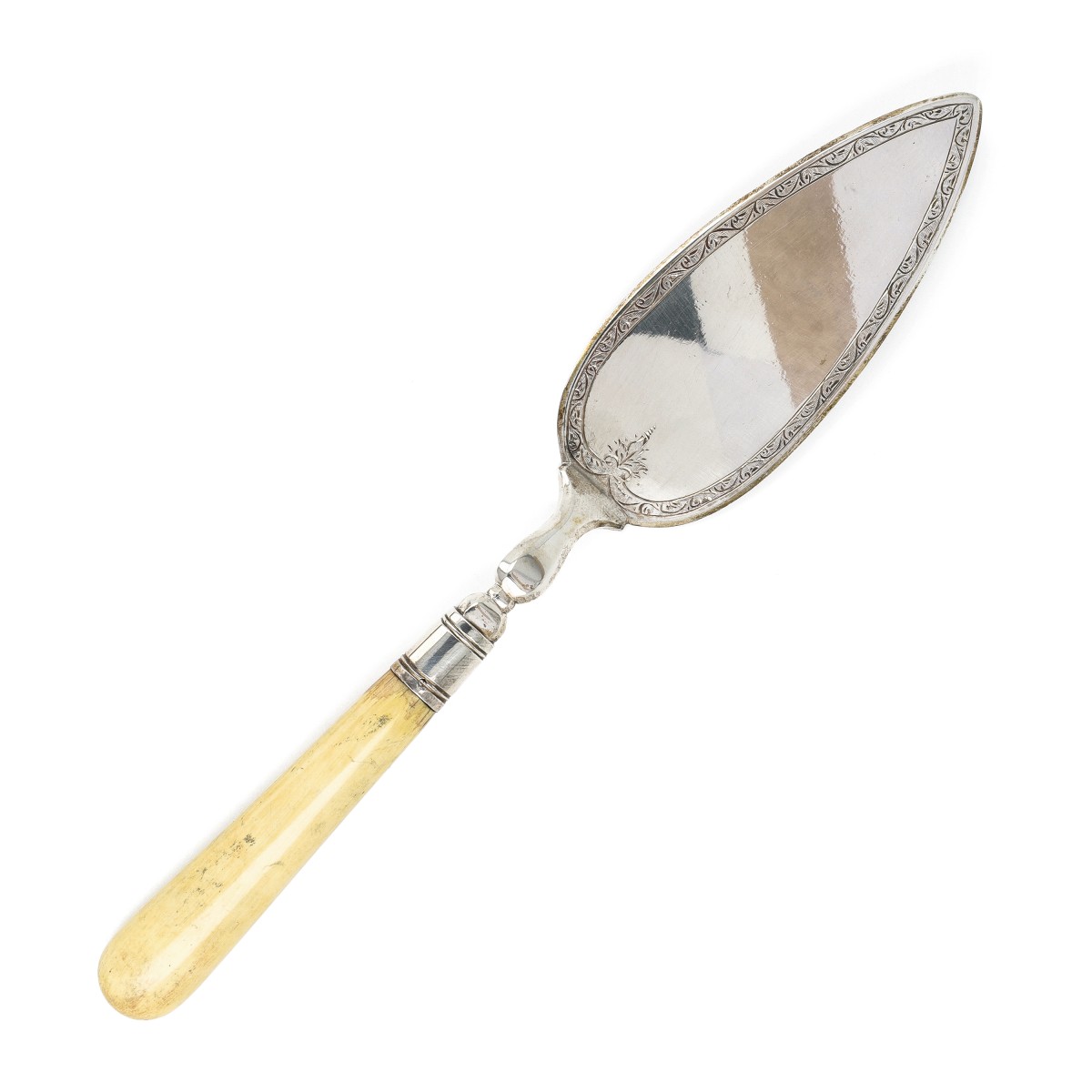 Taartschep, Pierre Louis Uriot, Amsterdam 1896, zilver