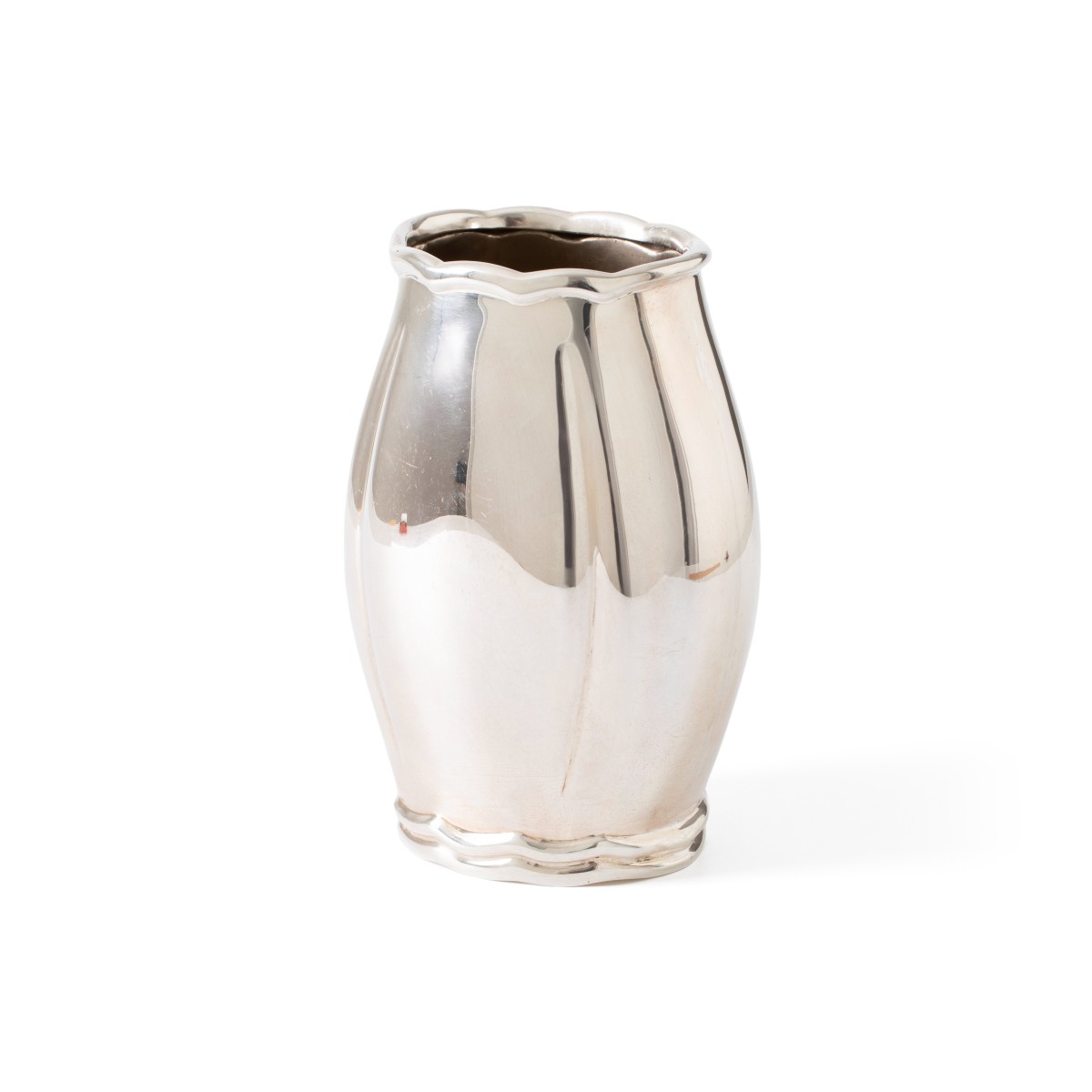 Design vaas, Eugenio Stancampiano, Palermo ca. 1970/80, zilver